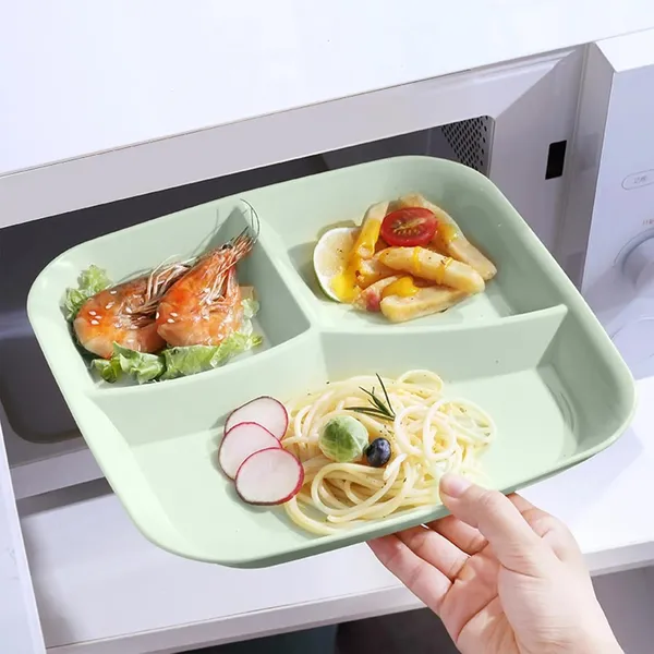 Light_Green_Wheat_Straw_Plastic_Platters_For_Serving_Food_Veggie_Snack_Fruit_Cookies_Desserts_Appetizers_Charcuterie_Chips_Candy_Food_Dishwasher_&_Microwave_Safe_(Pack_Of_4)