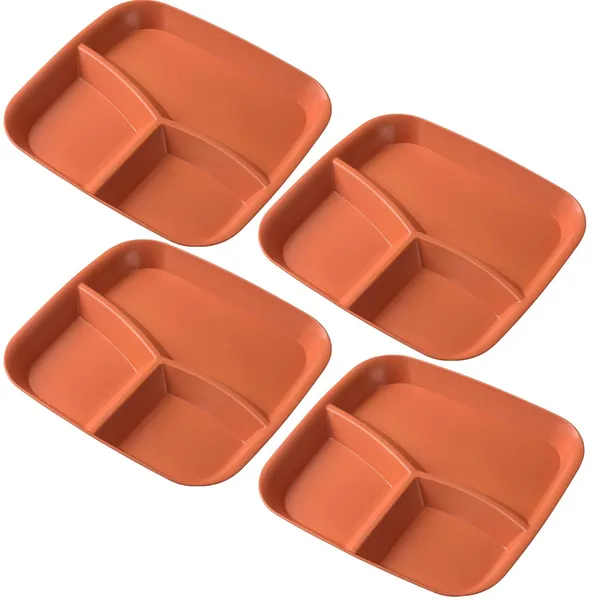 Orange_Wheat_Straw_Plastic_Platters_For_Serving_Food_Veggie_Snack_Fruit_Cookies_Desserts_Appetizers_Charcuterie_Chips_Candy_Food_Dishwasher_&_Microwave_Safe_(Pack_Of_4)