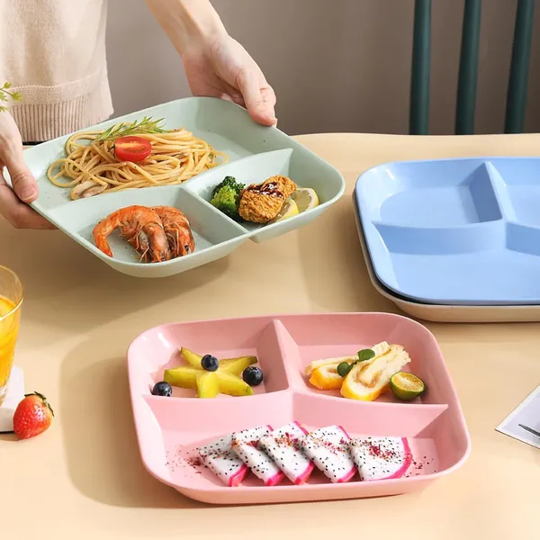 Pink_Wheat_Straw_Plastic_Platters_For_Serving_Food_Veggie_Snack_Fruit_Cookies_Desserts_Appetizers_Charcuterie_Chips_Candy_Food_Dishwasher_&_Microwave_Safe_(Pack_Of_2)