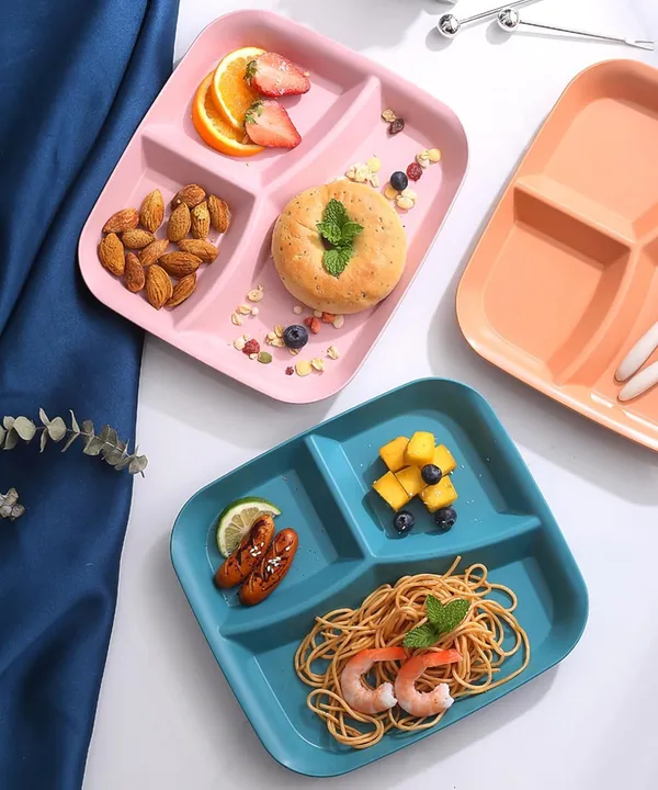 Pink_Wheat_Straw_Plastic_Platters_For_Serving_Food_Veggie_Snack_Fruit_Cookies_Desserts_Appetizers_Charcuterie_Chips_Candy_Food_Dishwasher_&_Microwave_Safe_(Pack_Of_6)