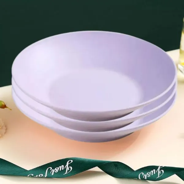 Purple_Eco_-_Friendly_Dish_Plates_Set_5_Pastel_Colours_Lightweight_Dinnerware_For_Salads_And_Pasta_Dishwasher_Safe_(Pack_Of_3)