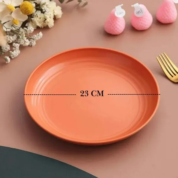 Orange_Wheat_Straw_Fibre_Dinner_Plates_Microwave_And_Dishwasher_Safe_Non-Toxic_Bpa-Free_Unbreakable_Stackable_(Set_Of_6)