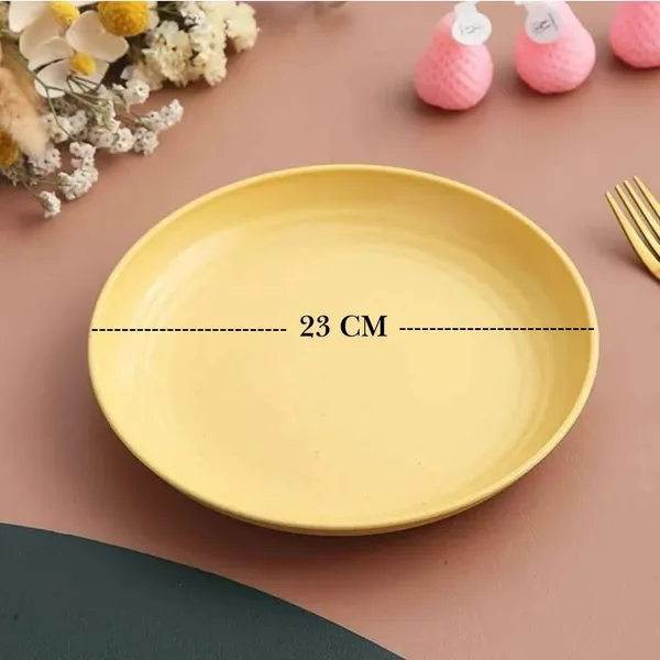 Yellow_Wheat_Straw_Fibre_Dinner_Plates_Set_Of_2_Microwave_And_Dishwasher_Safe_Non-Toxic_Bpa-Free_Unbreakable_Stackable_(_Pack_Of_2)