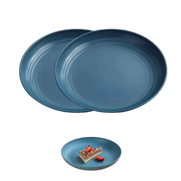 Blue_Wheat_Straw_Fibre_Dinner_Plates_Set_Of_6_Microwave_And_Dishwasher_Safe_Non-Toxic_Bpa-Free_Unbreakable_Stackable_(Pack_Of_2)