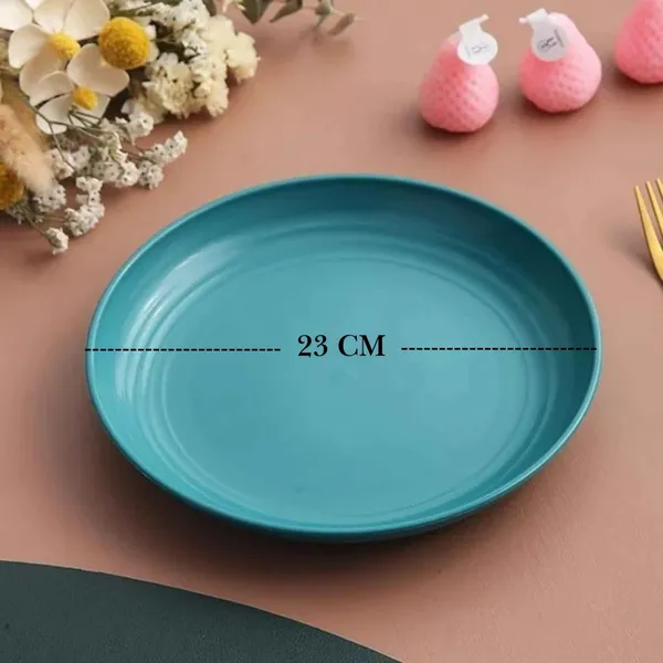 Green_Wheat_Straw_Fibre_Dinner_Plates_Set_Of_6_Microwave_And_Dishwasher_Safe_Non-Toxic_Bpa-Free_Unbreakable_Stackable_(Pack_Of_4)