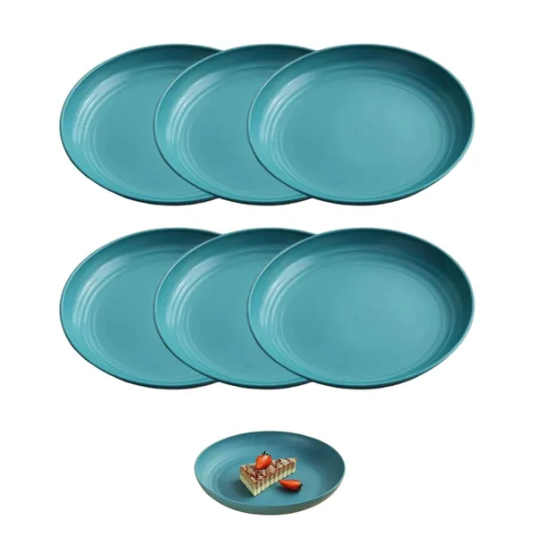 Green_Wheat_Straw_Fibre_Dinner_Plates_Set_Of_6_Microwave_And_Dishwasher_Safe_Non-Toxic_Bpa-Free_Unbreakable_Stackable_(Pack_Of_6)