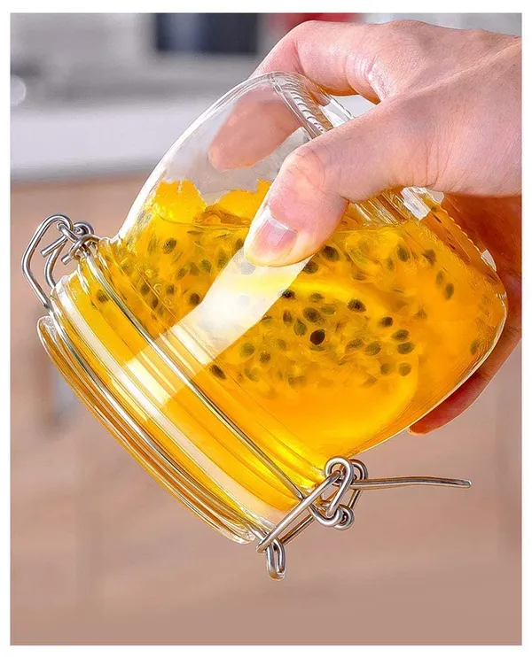 Transparent_500Ml_Glass_Storage_Jar_|_Airtight_Mason_Jar_For_Kitchen_&_Pantry_|_Multi-Purpose_Glass_Canister_For_Spices_Coffee_Tea_Sugar_Snacks_&_Dry_Fruits_Transparent_Food_Storage_Container_(Pack_Of_4_Round)