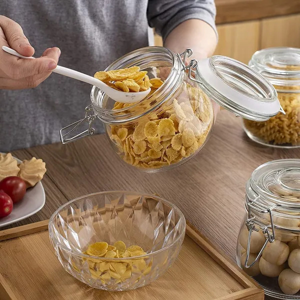 Transparent_500Ml_Glass_Storage_Jar_|_Airtight_Mason_Jar_For_Kitchen_&_Pantry_|_Multi-Purpose_Glass_Canister_For_Spices_Coffee_Tea_Sugar_Snacks_&_Dry_Fruits_Transparent_Food_Storage_Container_(Pack_Of_4_Round)