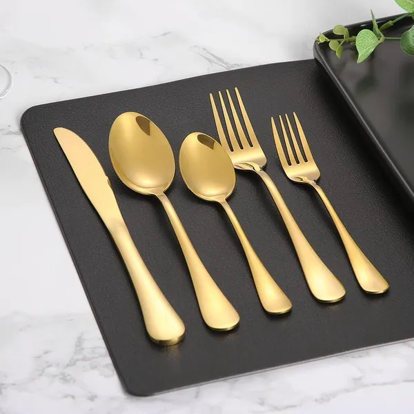 Gold_20-Piece_Stainless_Steel_Cutlery_Set_Service_For_4_Ware_With_Forks_Knives_And_Spoons_(Spoon_E_Pack_Of_20)