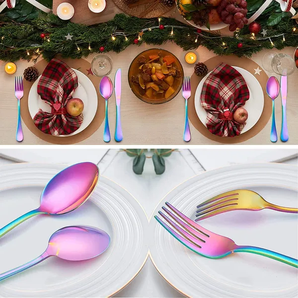 Rainbow_20-Piece_Stainless_Steel_Cutlery_Set_Service_For_4_Ware_With_Forks_Knives_And_Spoons_(Spoon_E_Pack_Of_20)