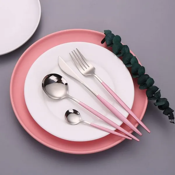 Silver_Stainless_Steel_Flatware_Cutlery_Set_Kitchen_Utensil_Set_With_Spoons_And_Forks_For_Kitchen_Forks_And_Spoons_Ware_(Pack_Of_4_)