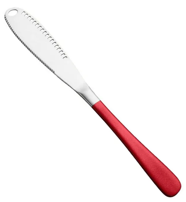 Silver_Butter_Knife_Stainless_Steel_Butter_Spreader_Knife_Multifunctional_For_Cold_Butter_Spreader_With_Serrated_Edge_Butter_Knife_With_Hole_(_Pack_Of_1)
