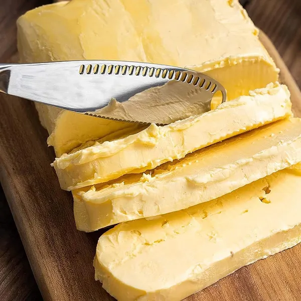 Silver_Butter_Knife_Stainless_Steel_Butter_Spreader_Knife_Multifunctional_For_Cold_Butter_Spreader_With_Serrated_Edge_Butter_Knife_With_Hole_(_Pack_Of_1)