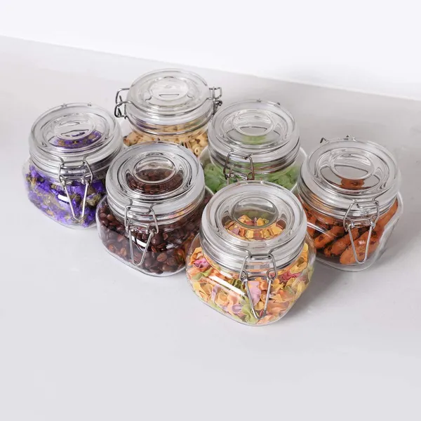 Transparent_500Ml_Glass_Storage_Jar_Airtight_Mason_Jar_For_Kitchen_&_Pantry_Multi-Purpose_Glass_Canister_For_Spices_Coffee_Tea_Sugar_Snacks_&_Dry_Fruits_Transparent_Food_Storage_Container_(Pack_Fo_4)