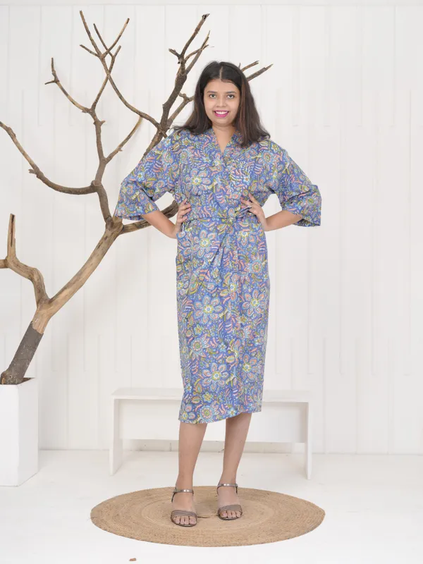 Handmade_Floral_Cotton_Kimono_Robe:_Boho_Block_Print_Loungewear_For_Women