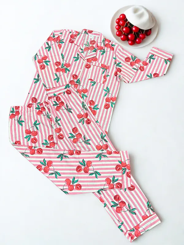 Multicolour_100%_Cotton_Pajama_Set_For_Women_|_Premium_&_Elegant_Pajama_Set