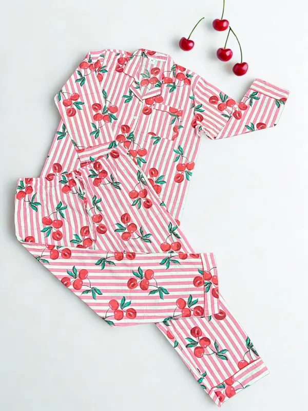 Multicolour_100%_Cotton_Pajama_Set_For_Women_|_Premium_&_Elegant_Pajama_Set