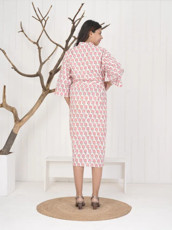 Floral_Cotton_Robe:_Handmade_Block_Print_Kimono_Loungewear_For_Women