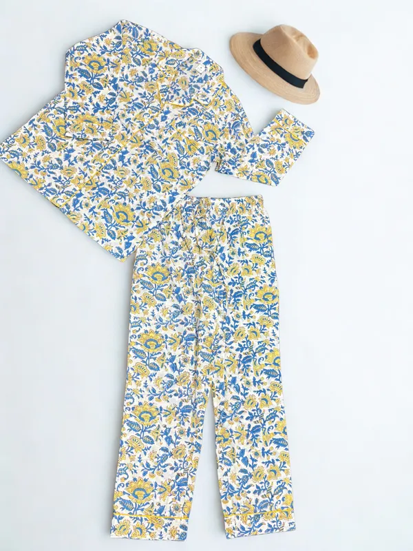 Multicolour_100%_Cotton_Block_Print_Pajama_Set_For_Women_|_Premium_&_Elegant_Pajama_Set