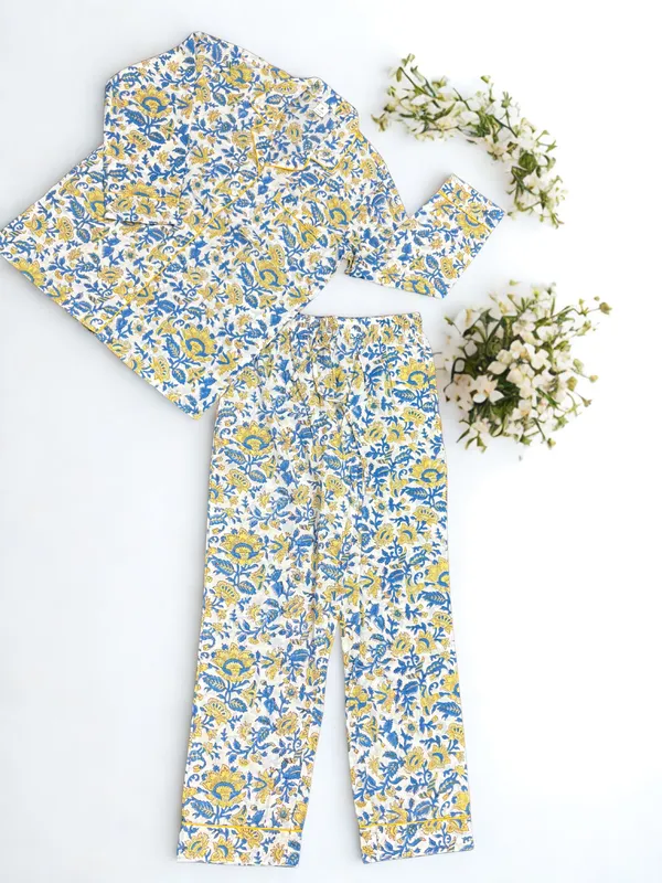 Multicolour_100%_Cotton_Block_Print_Pajama_Set_For_Women_|_Premium_&_Elegant_Pajama_Set