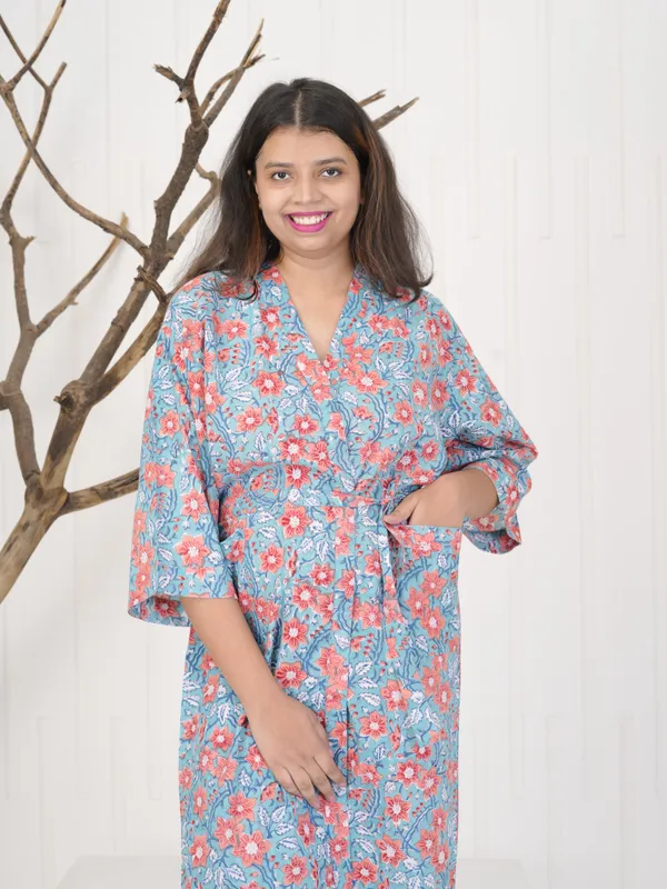Handmade_Floral_Cotton_Kimono_Robe:_Boho_Block_Print_Loungewear_For_Women