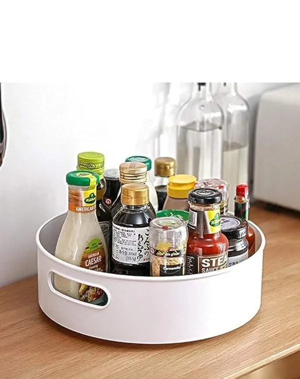 White_Pp_Plastic_Premium_&_Elegant_Rotating_Organizer_Tray_For_Adults