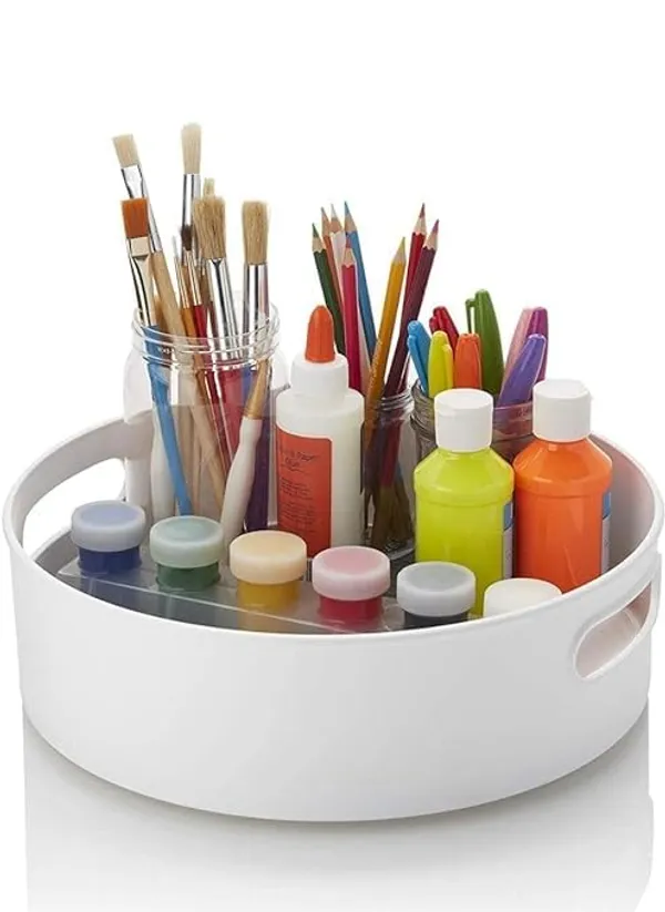 White_Pp_Plastic_Premium_&_Elegant_Rotating_Organizer_Tray_For_Adults