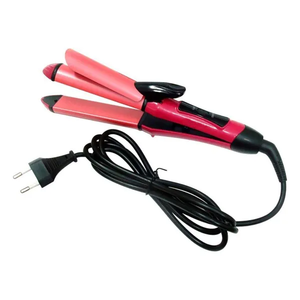Pink_Ceramic_Premium_&_Elegant_Hair_Straightener_&_Curler_For_Adults