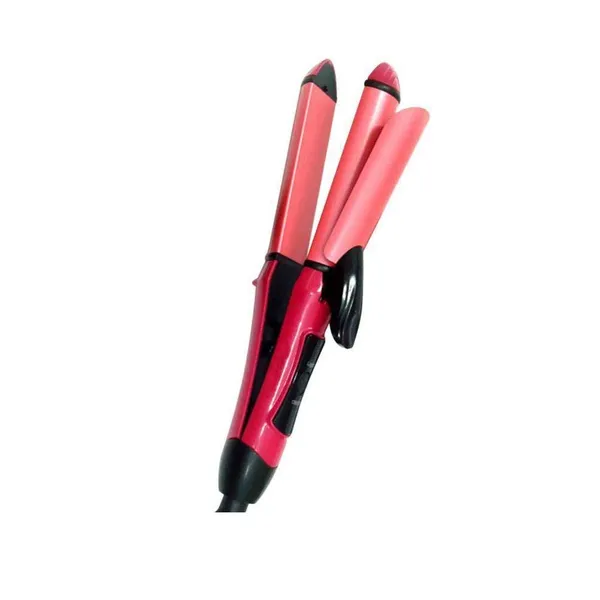 Pink_Ceramic_Premium_&_Elegant_Hair_Straightener_&_Curler_For_Adults