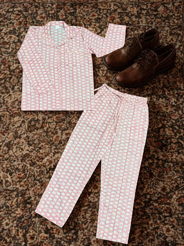 Multicolour_100%_Cotton_Premium_&_Elegant_Pajama_Set_For_Women