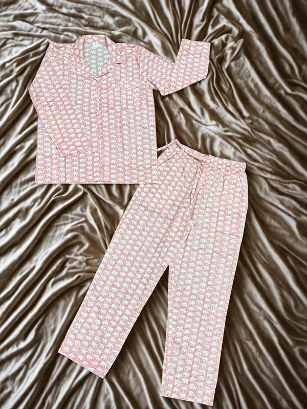 Multicolour_100%_Cotton_Premium_&_Elegant_Pajama_Set_For_Women