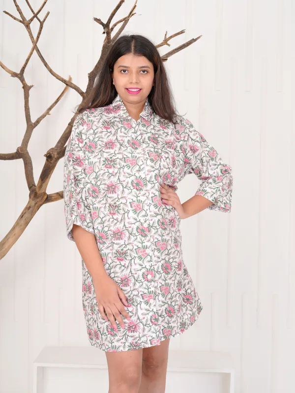 Multicolour_100%_Cotton_Block_Print_Sleep_Shirt_For_Women_|_Premium_&_Elegant_Night_Dress