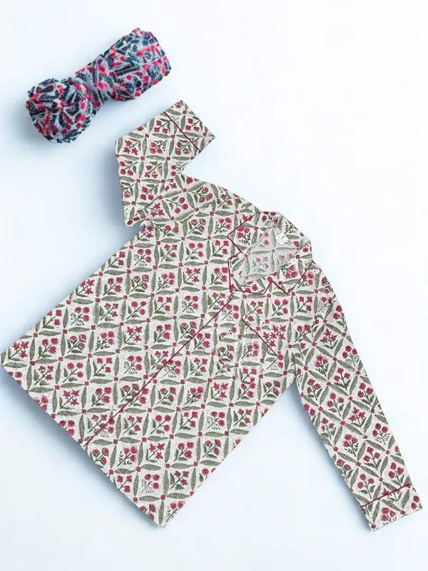Multicolour_100%_Cotton_Premium_&_Elegant_Block_Print_Pajama_Set_For_Women