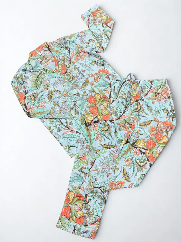 Multicolour_100%_Cotton_Premium_&_Elegant_Pajama_Set_For_Women