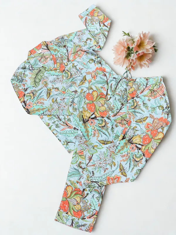 Multicolour_100%_Cotton_Premium_&_Elegant_Pajama_Set_For_Women