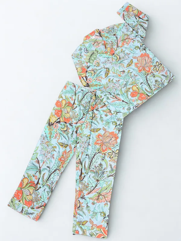 Multicolour_100%_Cotton_Premium_&_Elegant_Pajama_Set_For_Women