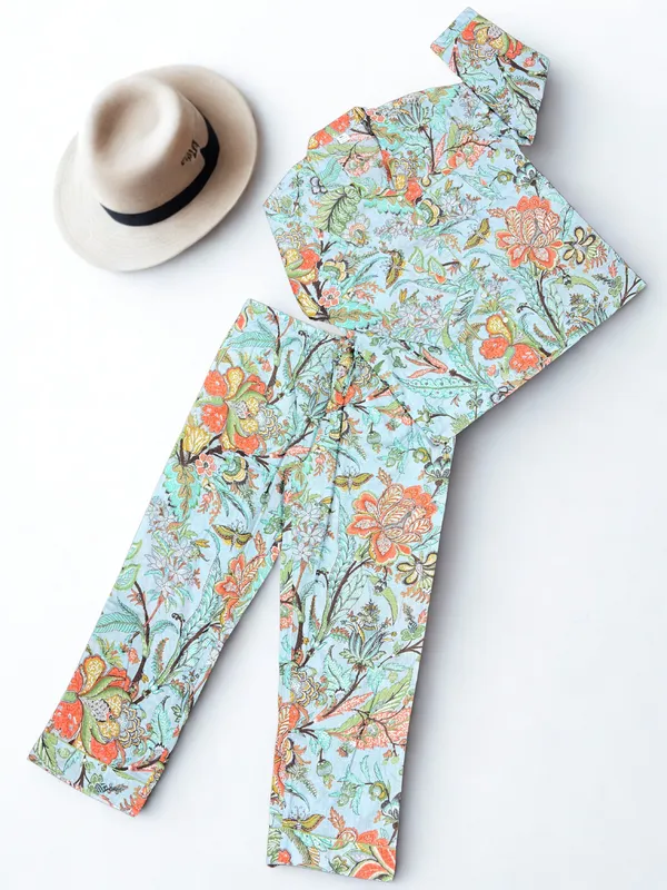 Multicolour_100%_Cotton_Premium_&_Elegant_Pajama_Set_For_Women