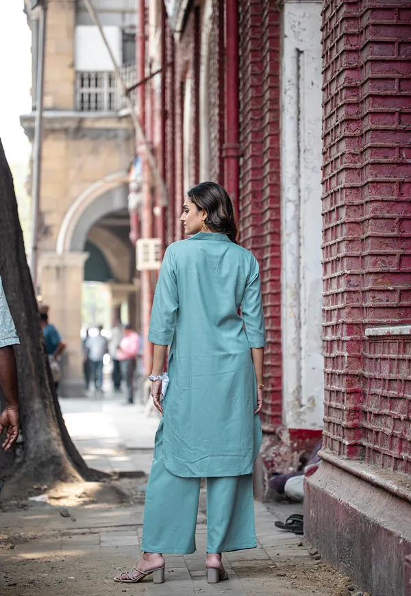 Blue_Rayon_Print_Kurta_With_Palazzo_For_Women-ESHANI