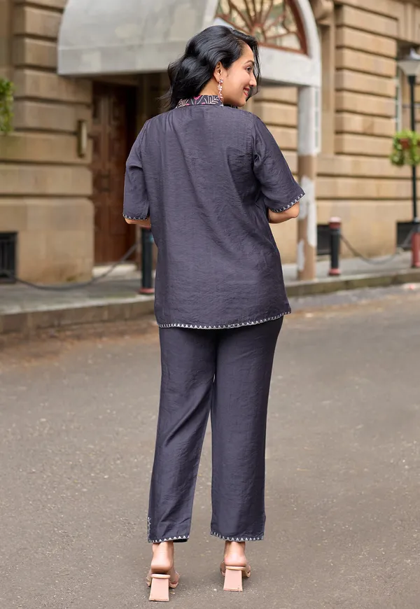 Embroidered_Shirt_Collar_Shirt_&_Trousers_Co-Ords-COOLLINE