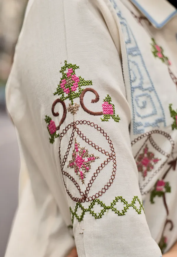 Embroidered_Shirt_Collar_Shirt_&_Trousers_Co-Ords-COOLLINE