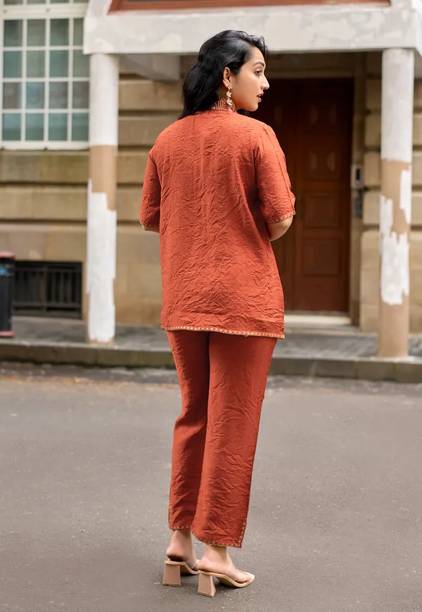 Embroidered_Shirt_Collar_Shirt_&_Trousers_Co-Ords-COOLLINE