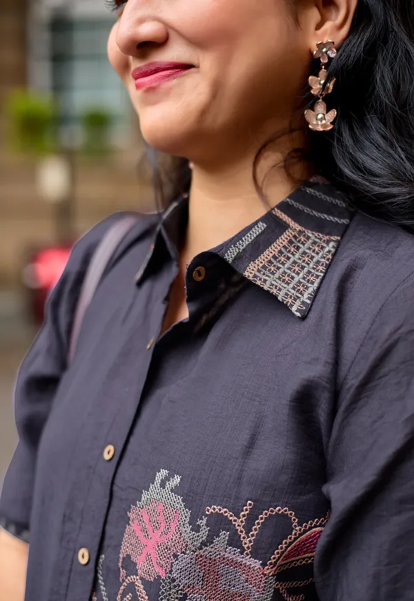 Embroidered_Shirt_Collar_Shirt_&_Trousers_Co-Ords-COOLLINE