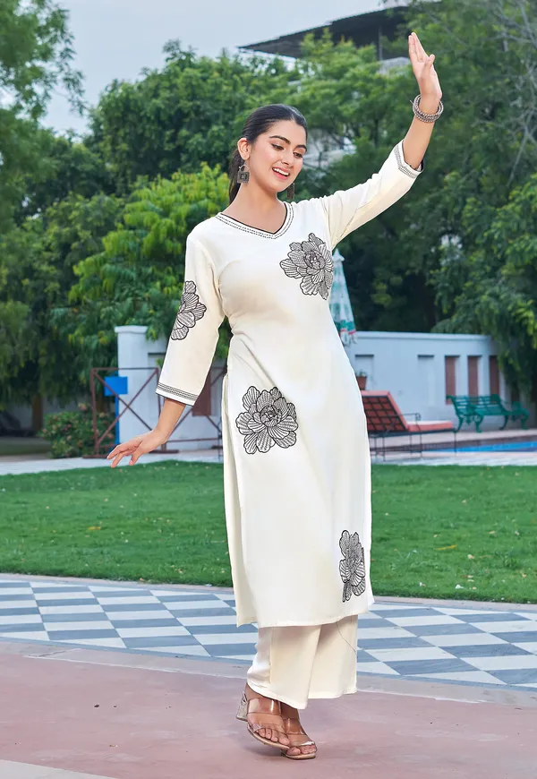 Floral_Embroidered_V-Neck_Thread_Work_Straight_Kurta_With_Trousers-RAMYAA