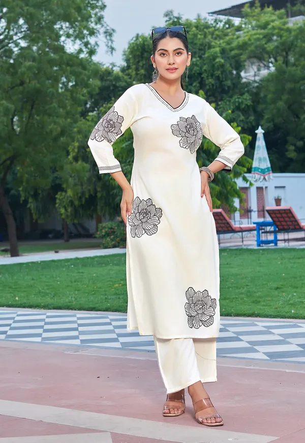 Floral_Embroidered_V-Neck_Thread_Work_Straight_Kurta_With_Trousers-RAMYAA