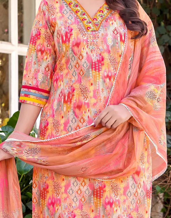 Floral_Printed_V-Neck_Straight_Kurta_With_Trousers_&_Dupatta-MT-8158
