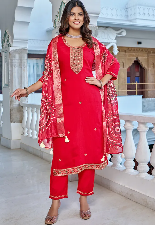Floral_Yoke_Design_Thread_Work_Straight_Kurta_With_Trousers_&_Dupatta-KS-213