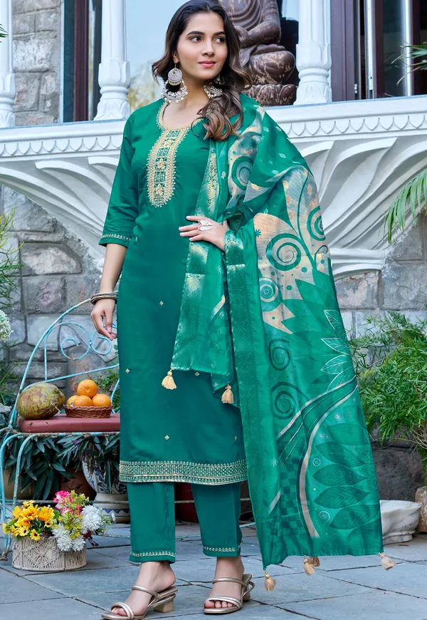 Floral_Yoke_Design_Thread_Work_Straight_Kurta_With_Trousers_&_Dupatta-KS-215