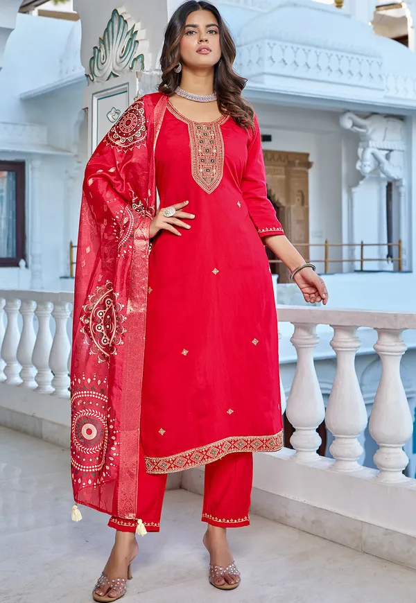 Floral_Yoke_Design_Thread_Work_Straight_Kurta_With_Trousers_&_Dupatta-KS-213