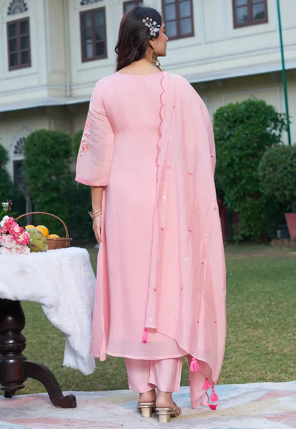 Pink_Mul_Chanderi_With_Thread_Work_&_Khatli_Work_Kurta_With_Trouser_&_With_Dupatta_For_Women-IV-1012