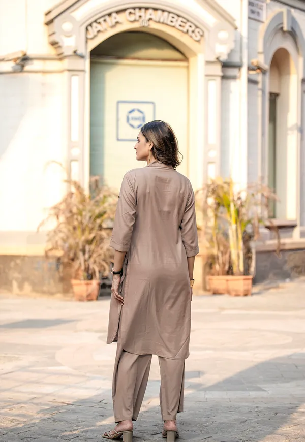 Beige_Rayon_Print_Kurta_With_Palazzo_For_Women-ESHANI
